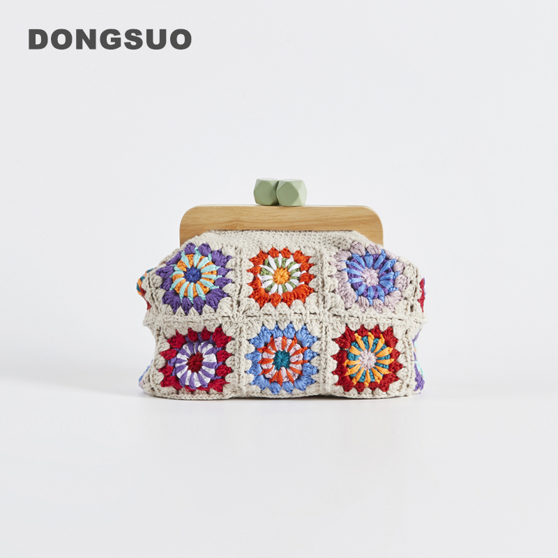 Women'S Accessories Handbags - Crochet clutch granny square Gran handbag