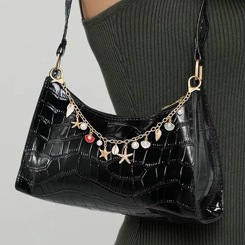 Women'S Accessories Handbags - Bag Charms for Handbags Golden Keychain