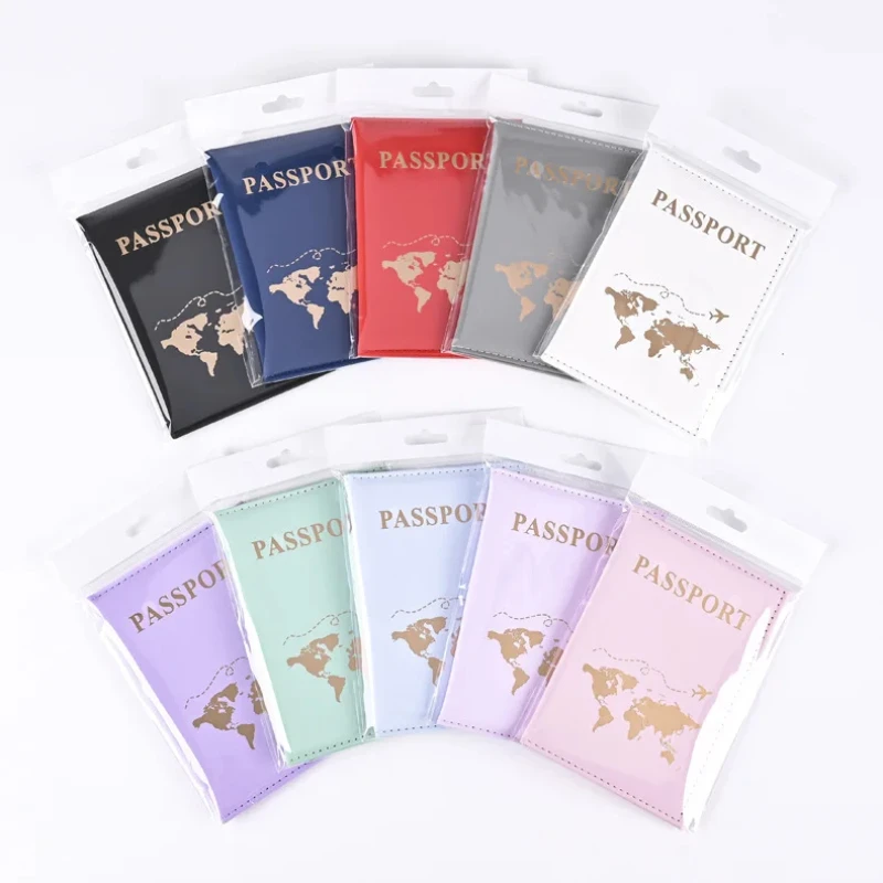 Women'S Accessories Wallet - Fashion Passport Protective Cover World Pattern