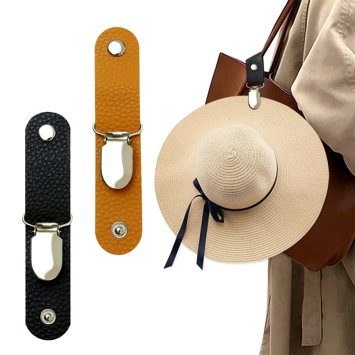 Women'S Accessories Handbags - PU Leather Hat Clip for Travel