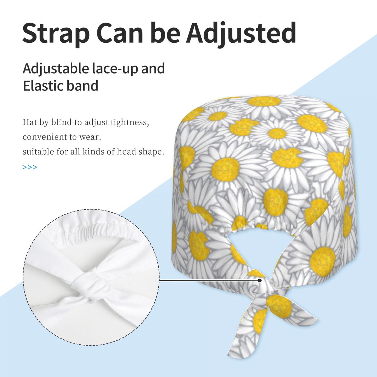 Work Scrubs Hat Daisy Flower P - Women Accessories Images recension och pris