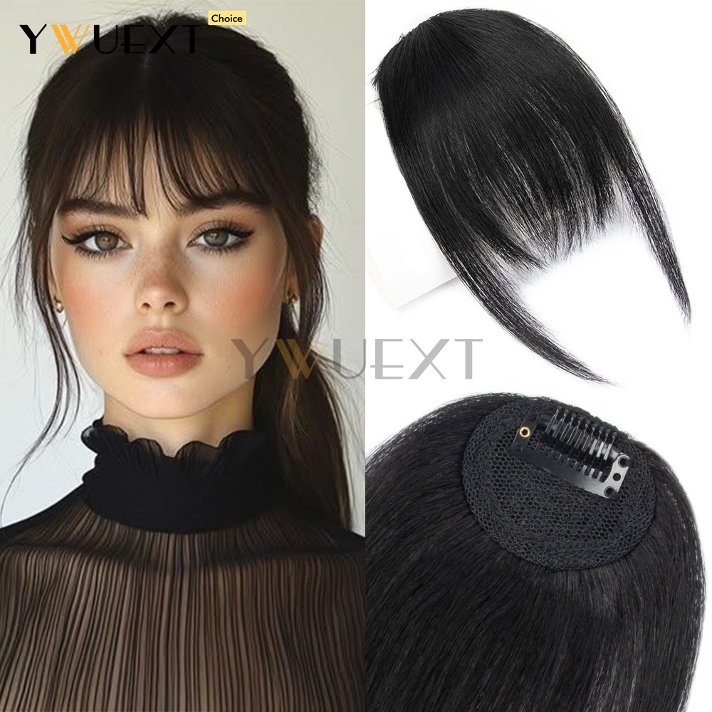 Clip In Human Hair Bangs Strai - Women Accessories Clearance recension och pris