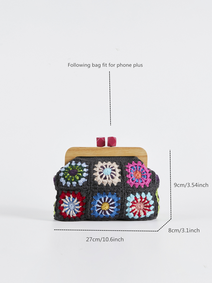 Crochet clutch granny square G - Women'S Accessories Handbags recension och pris