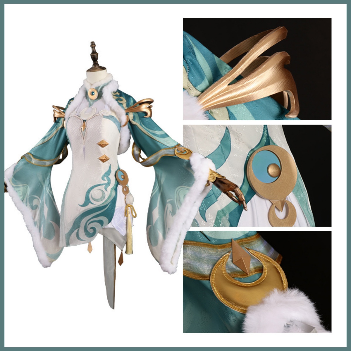 Game Zibai Cosplay Costume Gre - Women'S Ear Accessories recension och pris