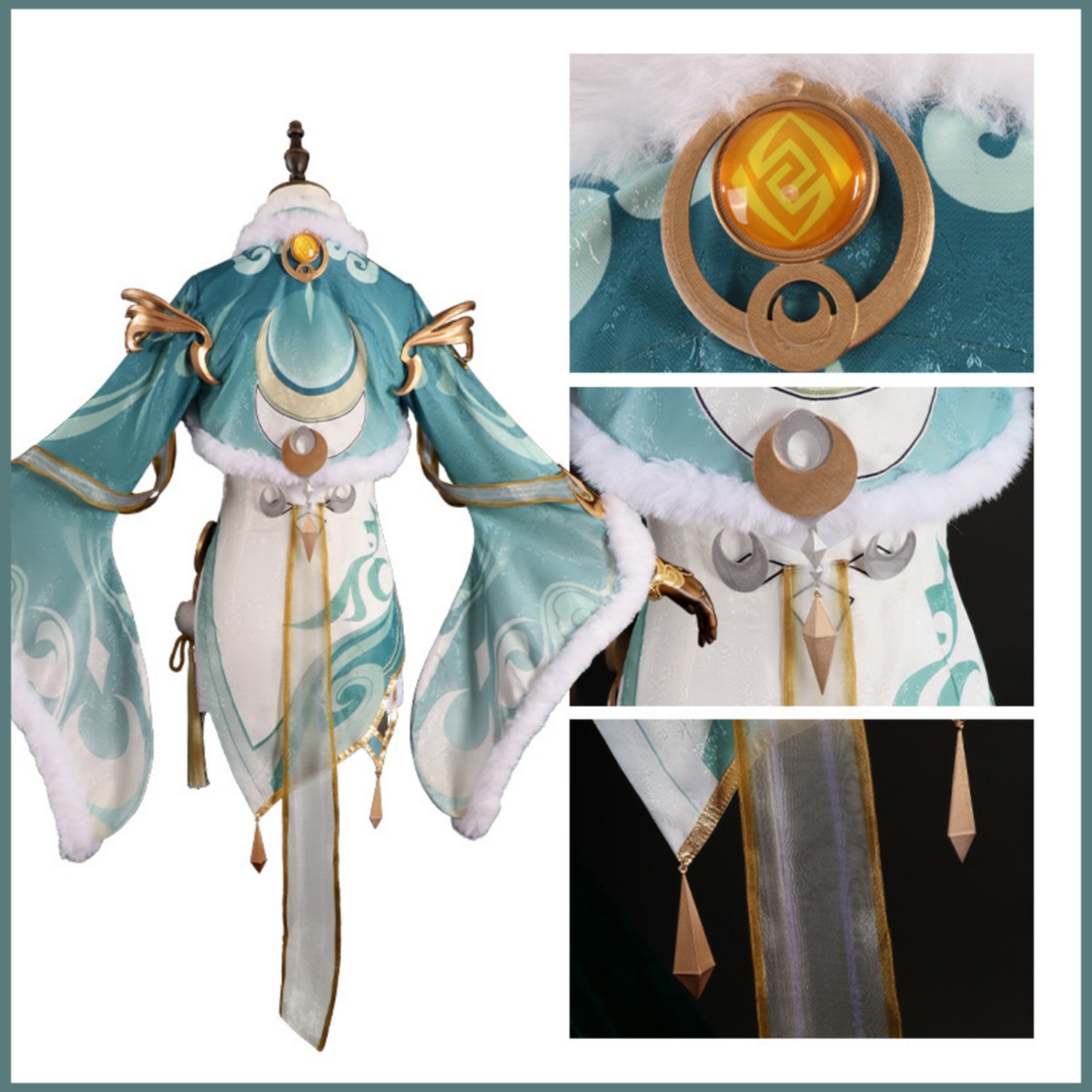 Game Zibai Cosplay Costume Gre - Women'S Ear Accessories recension och pris