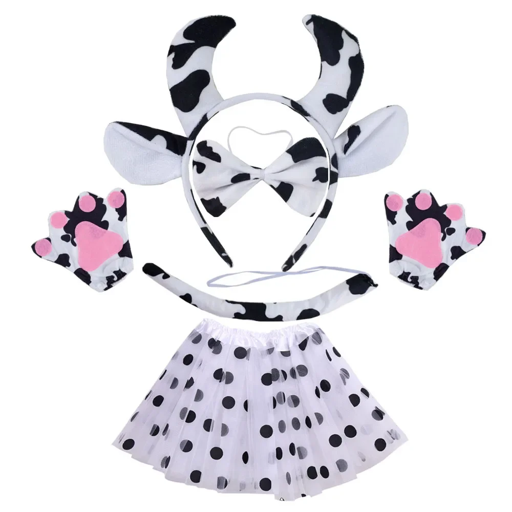 Milk Cow Costume Set Ears Head - Women'S Ear Accessories recension och pris