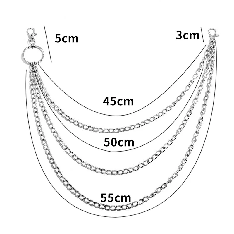 Layer Metal Belt Chain Punk Ho - Women'S Accessories Wallet recension och pris