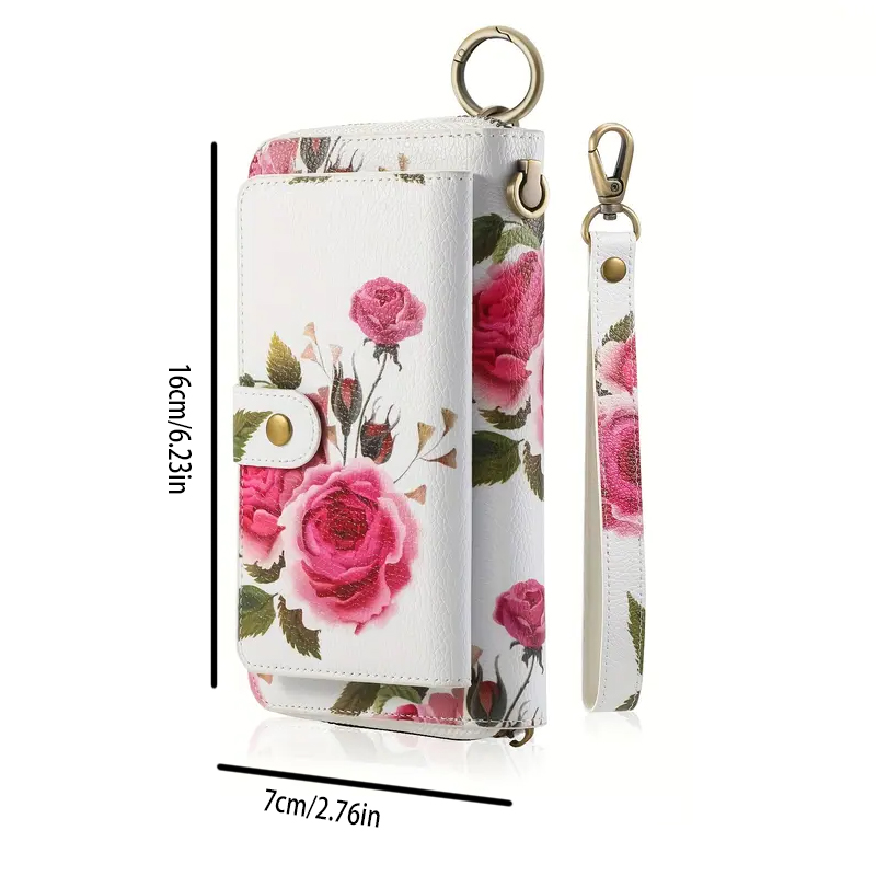 Elegant Floral PU Leather Clut - Women'S Accessories Wallet recension och pris