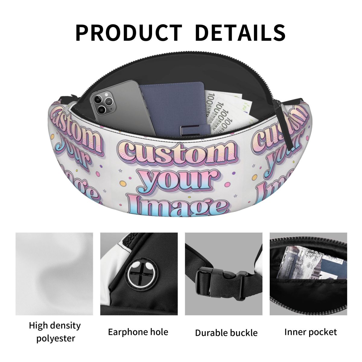 Custom Your Photo Logo Text Fa - Women Accessories Images recension och pris