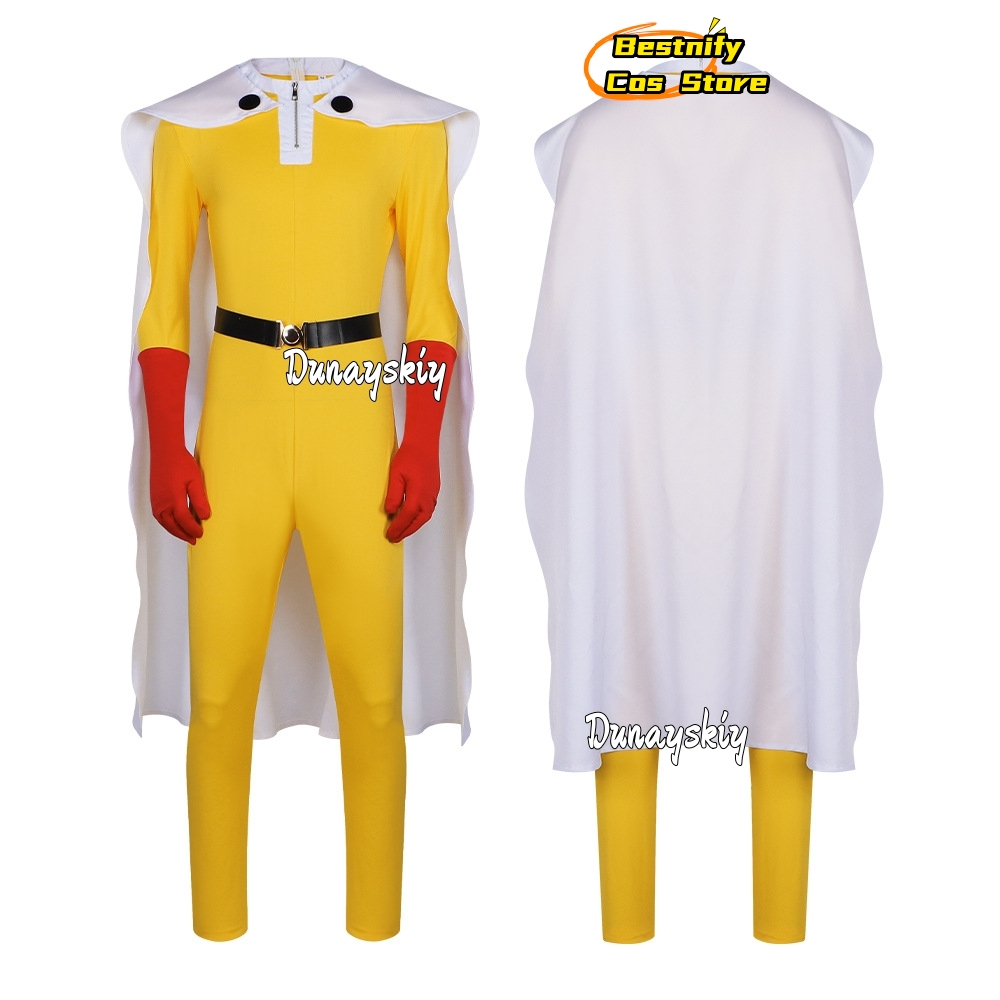Saitama MAN Cosplay Jumpsuit C - Women'S Red Accessories recension och pris