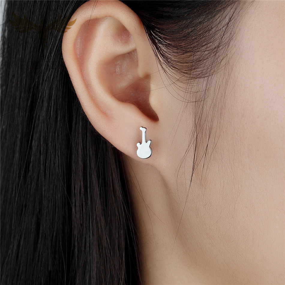 12 Pairs Music Guitar Earrings - Women Accessories Store recension och pris