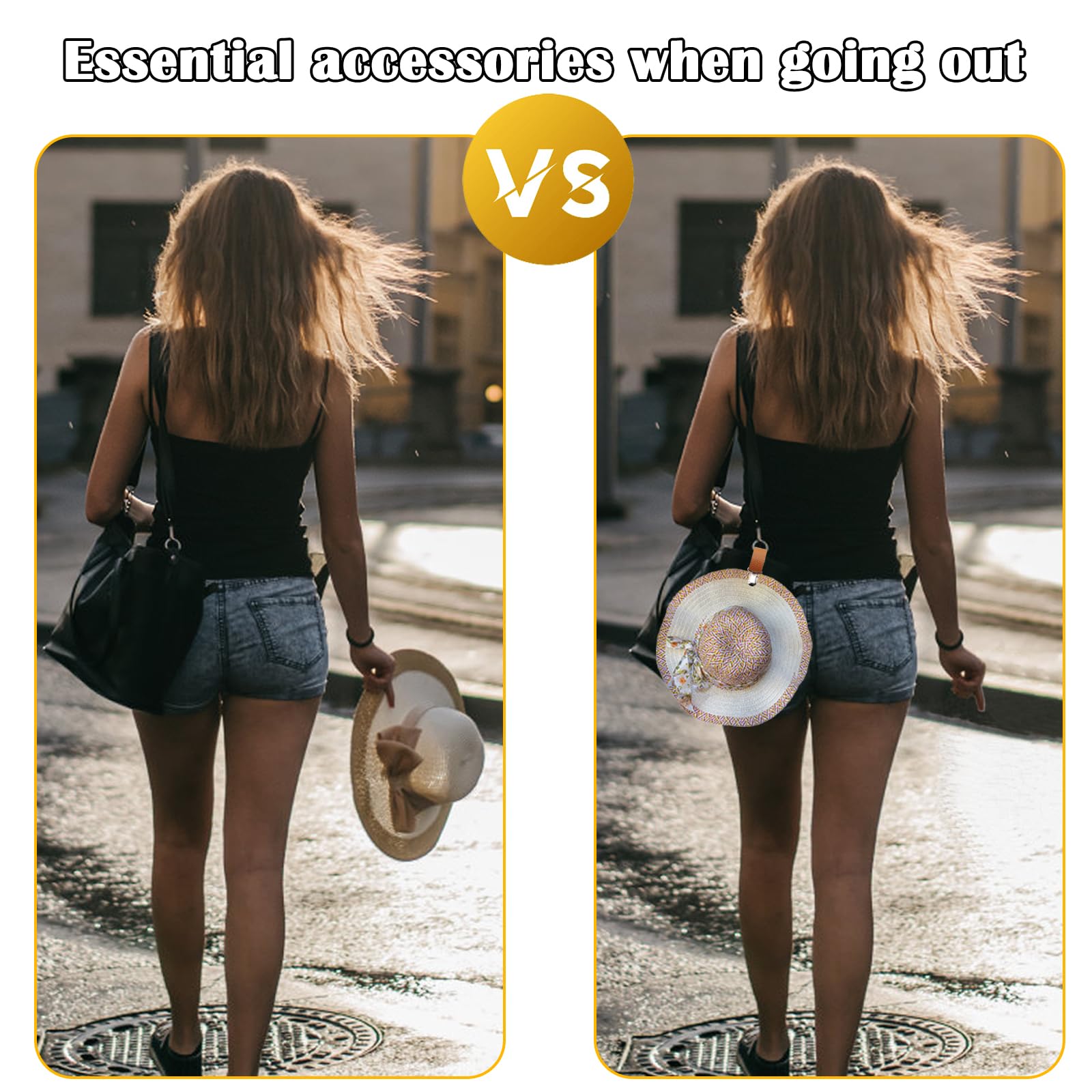 PU Leather Hat Clip for Travel - Women'S Accessories Handbags recension och pris